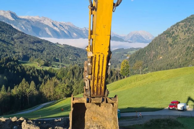 Erdbauarbeiten mit Bagger