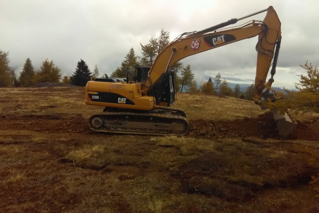 Baggerarbeiten für Forstwegbau
