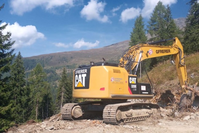 Bau Forststraße in Salzburg