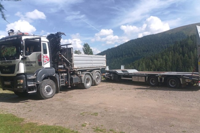 Wegsanierung Heissalm in Rennweg