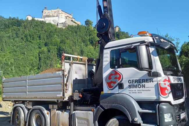 LKW MAN 3 Achs mit Kran